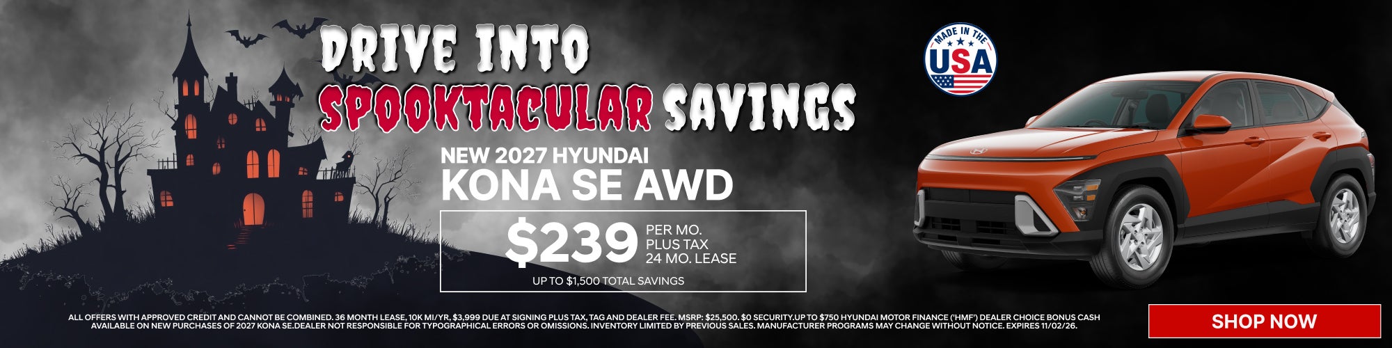 NEW 2027 HYUNDAI KONA SE AWD